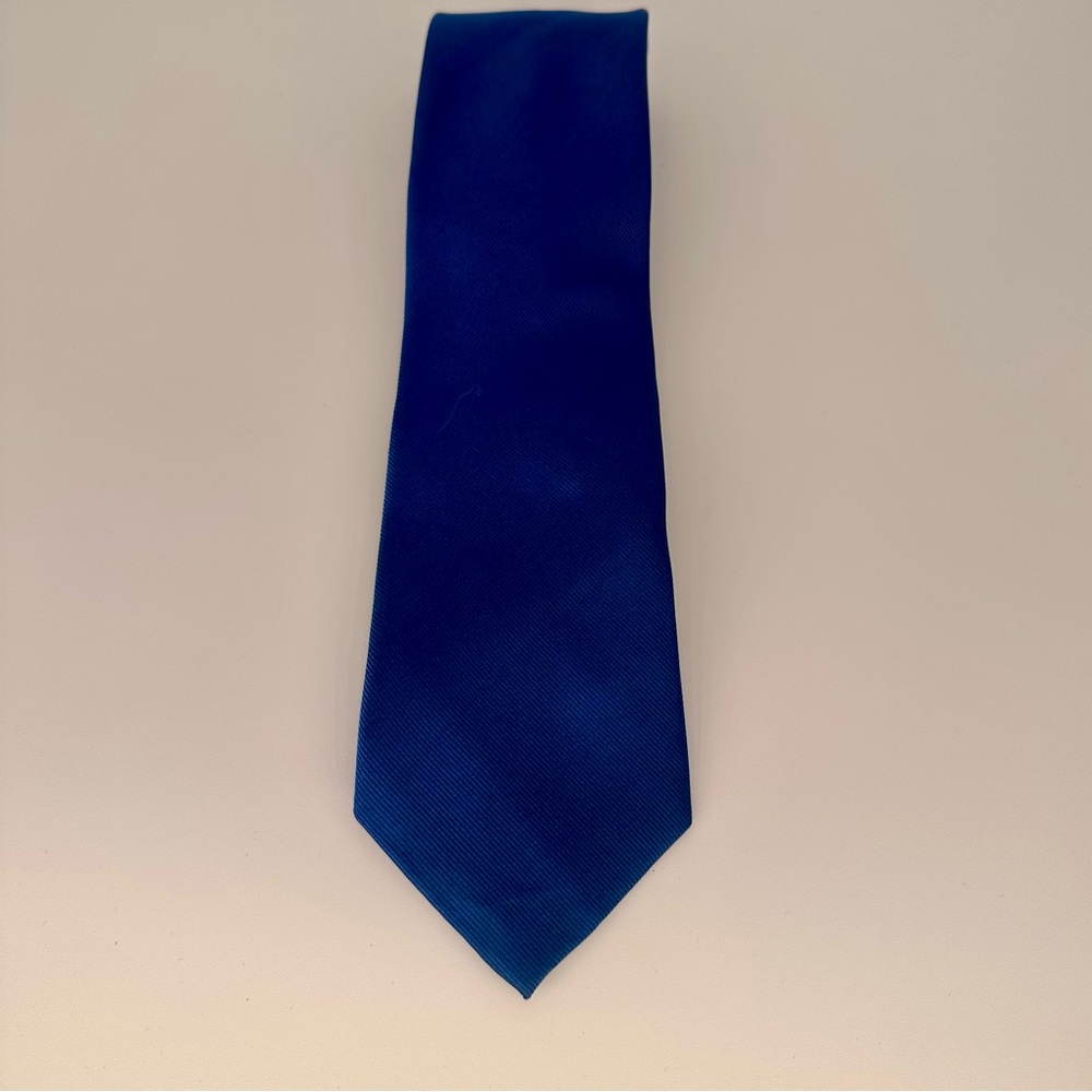 Paul Fredrick 100% silk Blue Men's Tie